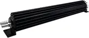 X-AVION Universal Dual Pass Aluminum Heat Sink Cooler Finned 18'' Transmission Cooler Black