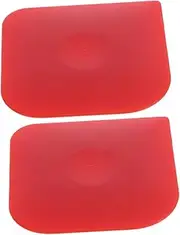 2Pcs Kitchen Cleaning Scraper Tools Flexible Blade Scraper for Pots Pans Non Damaging Surface Cleaner for Grill and Cast Pans Compact Easy to Use