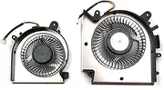 Fleshy Leaf Replacement CPU + GPU Cooling Fan for MSI Katana GF76 Pulse GL76 MS-17L1 GF66 11UC Pulse GL66 11UEK MS-1581 DC5V Series PABD08008SH-N459 PAAD06015SL-N460