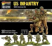 Bolt Action US Infantry American GIS 1:56 WWII Military Wargaming Figures Plastic Model Kit
