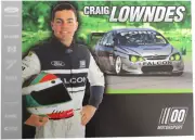 Ford Falcon AU Green eyed monster Craig Lowndes 00 Motorsport Promotional Flyer