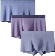 [Maiyifu-GJ] 3 Pack Mens Moisture-Wicking Boxer Briefs Soft Breathable Underwear Trunks Lightweight Comfortable Underpants, Color5, 4X-Large, Color5, 4X-Large
