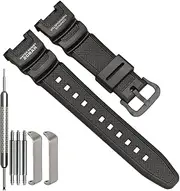 [WRISTARMOR] SGW100 Series Resin Strap Compatible with Casio SGW-100 Replacemnet Strap Men's Waterproof Watch Band