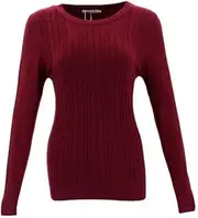 [FIL] Women's Ladies Knitted Crew Neck Jumper Sweater Knitwear Pullover Cotton Blend