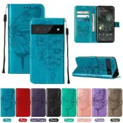 For Google Pixel 6 / 6 Pro Kickstand Leather Wallet Swape Case Card Flip Cover