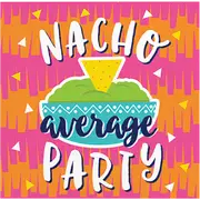 Mexican Taco Fiesta Nacho Average Party Beverage Napkins 16 Pack