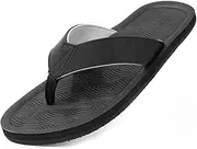 [Penishoe] HOE Men's Flip-Flops, Lightweight Thong Sandals Comfort for Beach, Quick-Dry Memory Foam Sandals