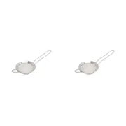 2PK Wiltshire Mini Stainless Steel Fine Mesh Kitchen Strainer Sieve Utensil 10cm