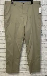 NEW Brooks Brothers Chino Pants mens 38 x 32 Clark Advantage Wrinkle Free Khaki