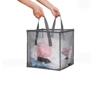 Mesh Popup Laundry bags Hamper with Handles,Portable Durable Collapsible Stor...