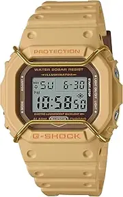 [Casio] G SHOCK DIGITAL TONE ON TONE EL LIGHT, S/W, ALARM, 200M WR CREAM CASE & BAND, RESIN