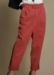 New One Teaspoon Red Envy Tuxedo Taylor Pants Womens 22 Black Stripe