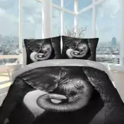 Monkey Ears Sky 3D Printing Duvet Quilt Doona Covers Pillow Case Bedding Sets