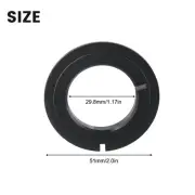 Bike Tapered Steerer Conversion Crown Ring Gasket Easy Installation Black Color