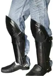 Medieval Gladiator Greaves Leg Guard Armor Set Knight Crusader Steel Leg Armour,