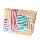 Trendy Striped Makeup Organizers Bag Multi Compartment Beauty Storage Container