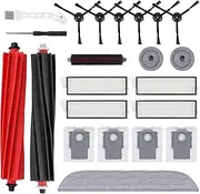 24 PCS Accessories for Roborock S8 MaxV Ultra/ S8 Max Ultra Robot Vacuum, Replacement Parts Dual Main Brush, Side Brush, Washable Filter, Dust Bag, Mop Pad, Edge Mop Cloths