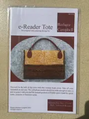 e-Reader Tote quilt pattern by Barbara Campbell Book Cover Piecing Sewing Design
