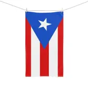 Puerto Rico Flag Hand Towel - Beach Decor, Kitchen Towel, Gift, Home Textile