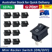 Toggle Switch On / Off - Mini SPST Black - ( 10 Pack )