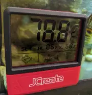 Fish Tank Thermometer, Touch Screen Digital Aquarium Thermometer w/ LCD Display