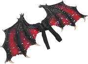 MOBUTOFU Devil Wing Prop for Adults Halloween Costume Accessory Eye Catching Wings for Masquerade Cosplay Parties Carnival Festivals