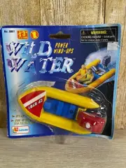 Lanard Thunder Boats Wild Water Wind-Up Bath Tub Water Toy 1996 Vintage Sealed