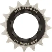 ACS Paws 4.1 16T BMX Bicycle Freewheel 1/2" X 3/32" - NICKEL/BLACK