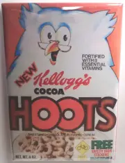 Hoots Vintage Cereal Box 2" x 3" Refrigerator or Locker MAGNET