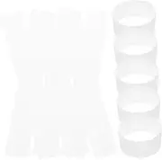Mobestech 300pcs Money Belt Cash Wraps Wrappers for Cash Currency Strap Wrappers Currency Bundles Bands Kraft Money Bands Money Band Self Sealing Kraft Banknote Bands White Paper