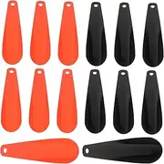 [Healeved] 14Pcs Shoe Horns Lazy Shoe Helper for Seniors Short Handled Plastic Shoehorns for Easy Wear Home Travel Use Each