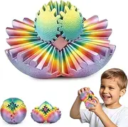 Gear Ball Fidget Toys for Kids Adults 3D Printed Stress Relief Gearsphere Blocks for Anxiety Office Desk Christmas Stoking Stuffers Easter Basket Fillers Birthday Gifts (Radiant Sunset,2.5 Inch)