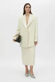 Atrium Wool Coat in Cream - CAMILLA AND MARC® C&M