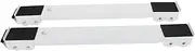 CAXUSD 2pcs Washing Machine Bracket Fridge Base Appliance Base Fridge Stand Base Washer Mobile Stand Movable Stand Dryer Stand Adjustable Base Washing Machine Stand Wrought Iron White