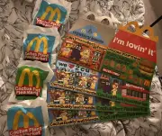Complete Set McDonalds Cacuts Flea Market Figures With Boxes.