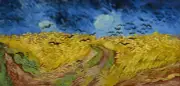 Van Gogh Wheatfield with crows Giclee Fine Art Print on Canvas Wall Art 36"
