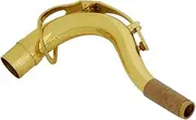 BESTonZON silver plated brass baritone sax accessories sax neck replacement tenor saxophone cork neck replacement brass saxophone neck