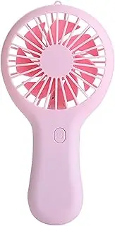 Handheld Mini Fan Portable USB Charging Convenient Creative Small Fans Catapult Pocket Hand-held Fan Wedding Gift (Color : Pink)