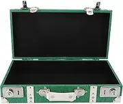 Vintage Suitcase, Antique Decorative Storage Chest Travel Trunk, Ideal Present for Weddings Keepsakes, for Home Decor or Film Prop (Green)