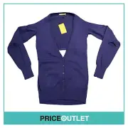 Christopher Kane - Navy Cashmere Cut Out Cardigan - Size M - BRAND NEW WITH TAGS