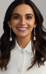 [Mindi Mond New York] 18K White Gold Pearl Diamond Earrings