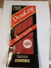 Master Grip DynaGrip Mens Red Golf Glove Left ML New