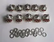 10x A250K Large Audio Guitar Pots 15mm Short Shaft 250K Guitar Potentiometers