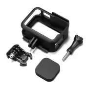 For Gopro Hero 12 / 11 / 10 / 9 Black Plastic Frame Case Shockproof Hard Cover