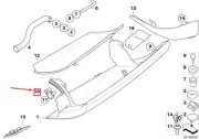 MINI CLUBMAN R55 Glove Box Damper 51167056613 7056613 NEW GENUINE