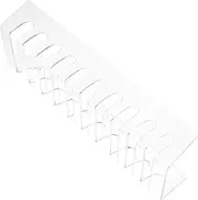 Tofficu Clear Acrylic Multi Device Organizer Stand with 10 Compartments for Phones and Tablets Ideal for Desk and Classroom Storage Base for Easy Access
