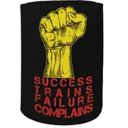 Alcohol Stubby Holder - Success Trains Gym Bodybuilding - Funny Novelty Birthday Gift Joke Beer