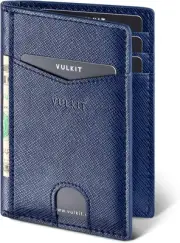 Bifold Front Pocket Slim Wallet RFID Blocking Minimalist Thin Leather Credit Car