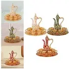 Turkish Coffee Pot Set with Cups and Tray Drinkware Tea Kettle Set for Home
