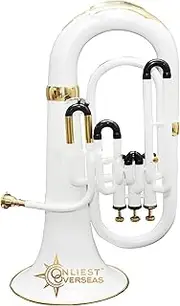 Euphonium 3-Valve Brass Instrument with Warm Tone, Smooth Valves, for Musicians and Students.